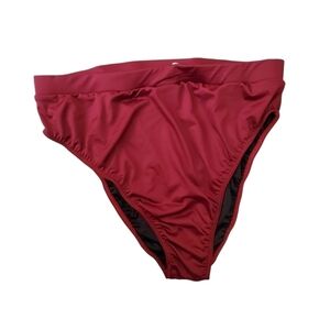 NEW Rebdolls In the Background High Cut Swimsuit Maroon Burgundy Bottoms